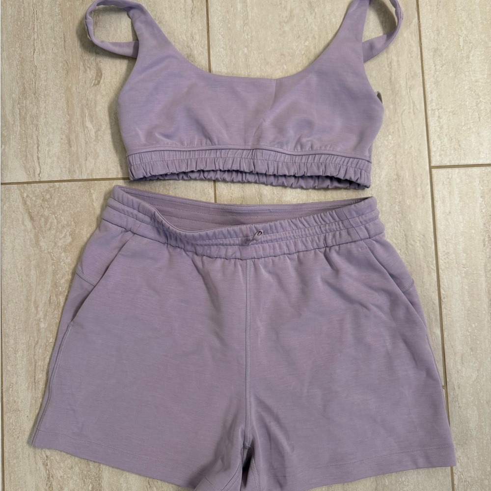 Lululemon Softstreme Lavender Activewear Set